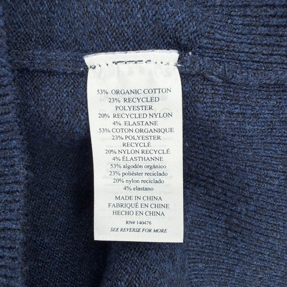 FAHERTY Jackson Sweater Polo Womens XL Navy Heather Long Sleeve Cozy Long Sleeve - Picture 12 of 15